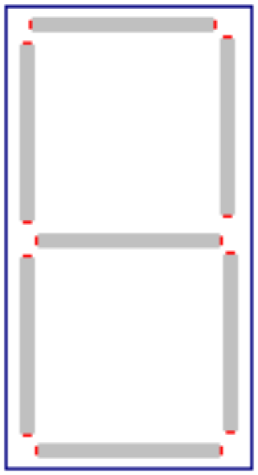 (UFRN 2010) A figura ao lado mostra um quadro com sete lâmpadas fluorescentes, as quais podem estar acesas ou apagadas, independentemente umas das outras. Cada uma das situações possíveis corresponde a um sinal de um código.